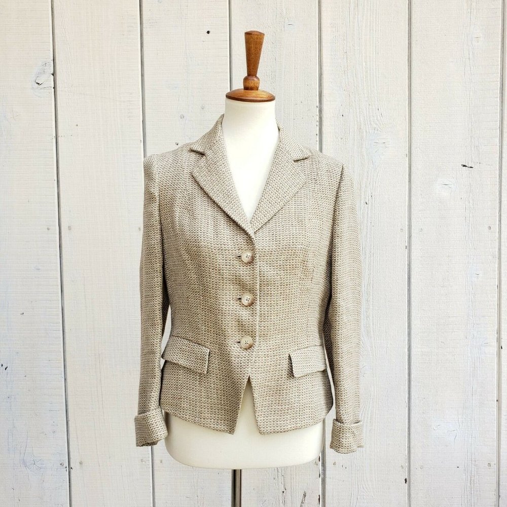 Ralph Lauren Blue Label Wool Linen Jacket Size 8
